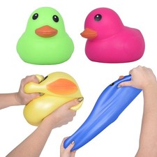Large Inflatable Squeaky Duck Bath Toy for Kids Ages 3 and Up Get One Per Order