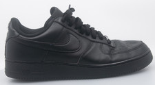 NIKE AIR FORCE ONE '07 Triple Black Leather Sneakers Men SZ 10.5 CW2288-001