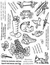 Unmounted Rubber Stamp Plate, Unmounted/Uncut Pink Rubber Stamps