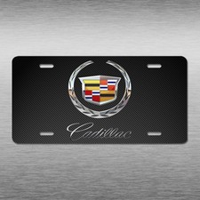 Cadillac Novelty Art Vehicle License Plate Carbon Fiber Look Car Auto Tag Cadillac Novelty Art Vehicle License Plate Carbon Fiber Look Car Auto Tag