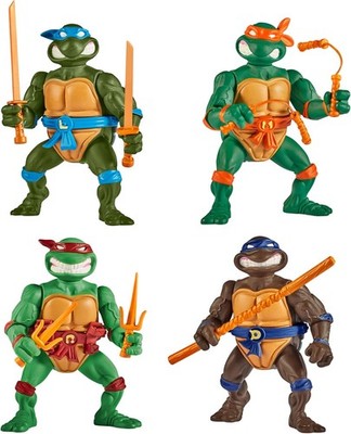 Teenage Mutant Ninja Turtles: Classic 4'' Turtles 4-Pack Figure Bundle by Playmat