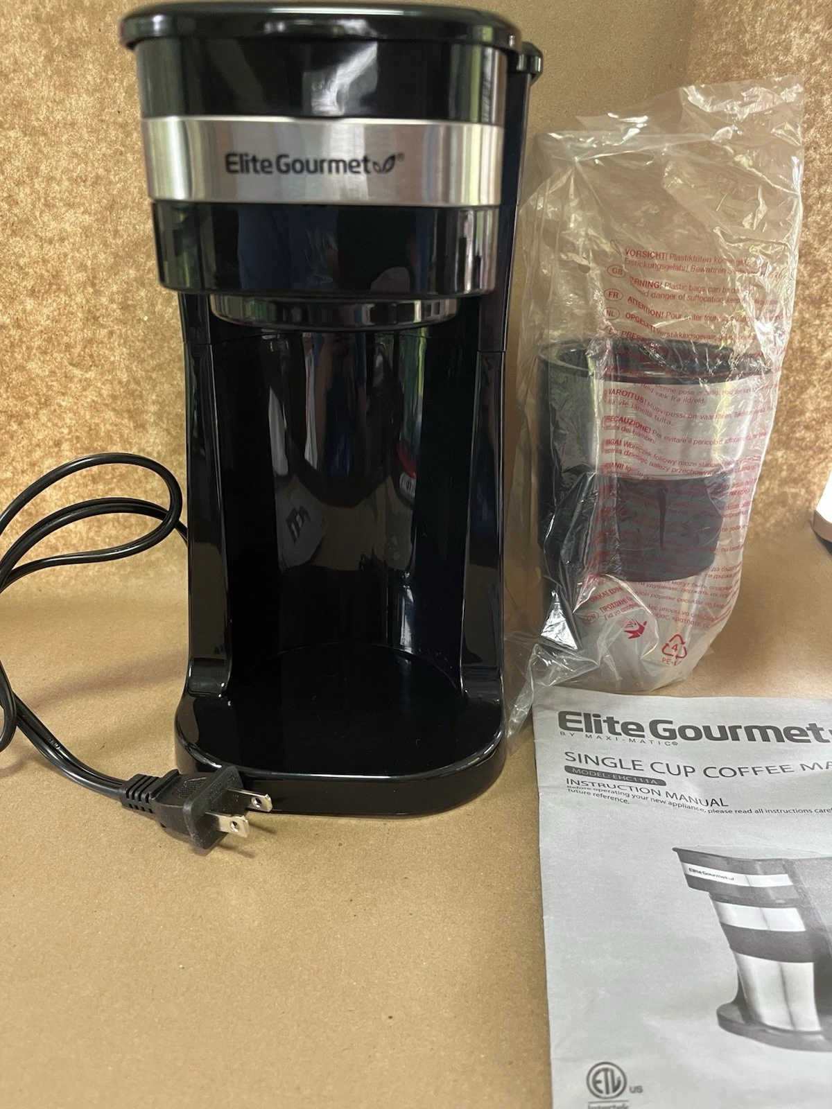 New Elite Gourmet Single Cup Coffee Maker