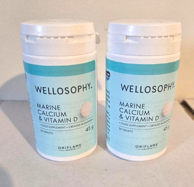 2 x Oriflame Wellosophy Marine Calcium & Vitamin D.