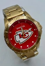 Invicta NFL Kansas City Chiefs Men's Watch - 48mm, Gold (48097)