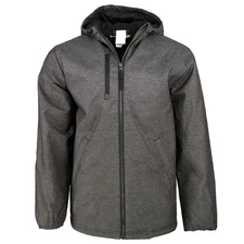 adidas Game Built Heavyweight Full Zip Jacket Mens Black Casual Athletic Outerwe