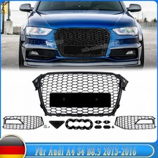 Kühlergrill für Audi A4 S-Lline S4 B8.5 13-16 Wabengrill Stoßstange Gitter Waben