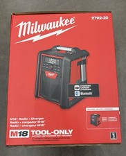 New In Box Milwaukee 2792-20 M18 Bluetooth Jobsite Radio Charger USB 18V AC/DC