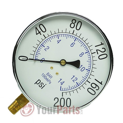 #ad Large 4.5quot; 200 PSI Air Compressor Tank Pressure Gauge 1 4quot; Male NPT Threads $34.95