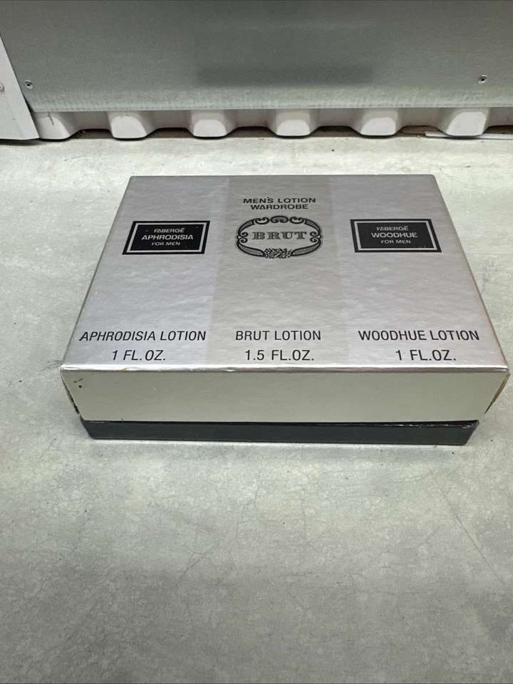 Juego de caja vintage Fabergé loción para hombre Colonia - NUEVO EN CAJA - Woodhue & Afrodisia Foto 4 de 4