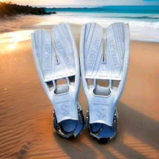 SCUBAPRO TWIN JET gray fins size large flippers
