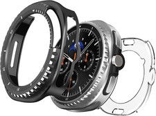 Metal for Samsung Galaxy Watch 8 Classic 46Mm Alloy Case Smartwatch, 2In1 Rugg