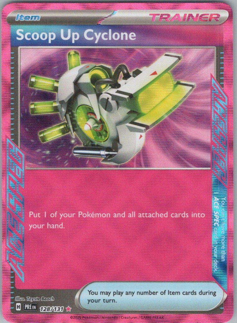 Scoop Up Cyclone #128/131 (Holo) (NM) SV: Prismatic Evolutions PRE Pokemon