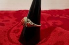 Vntg Artisan American West Sterling Statement Ring - 3 Red Jasper Stones Sz 8 4g — photo 3