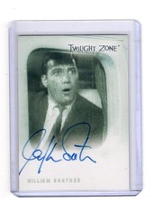 1999 TWILIGHT ZONE PREMIERE EDITION WILLIAM SHANTER AUTOGRAPH #A1 NM/MINT