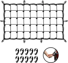 Mockins 36"x20" Heavy Duty Cargo Net for Pickup Truck Bed, 36 x 20, Black 