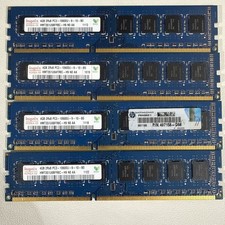 16G kit lot of 4 Hynix PC3-10600U DDR3-1333 4GB PC3-10600U DDR3 SDRAM Memory