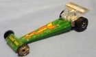 Vintage 1975 Mattel Hot Wheels Green "Cool One" Diecast Dragster Car