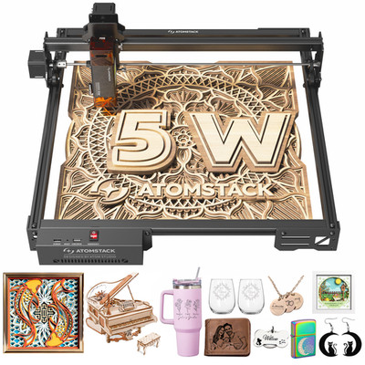 ATOMSTACK A5 Pro V2 6W Laser Graviermaschine Cutter Engraving Machine APP DIY