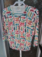 Talbots 3/4 sleeve cardigan sweater Size M w ...