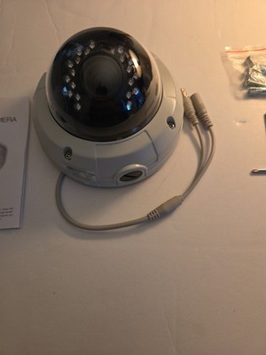 Monoprice HD 1080P TVI Dome Camera Vandal Proof - White with a 2.8mm Fixed Lens