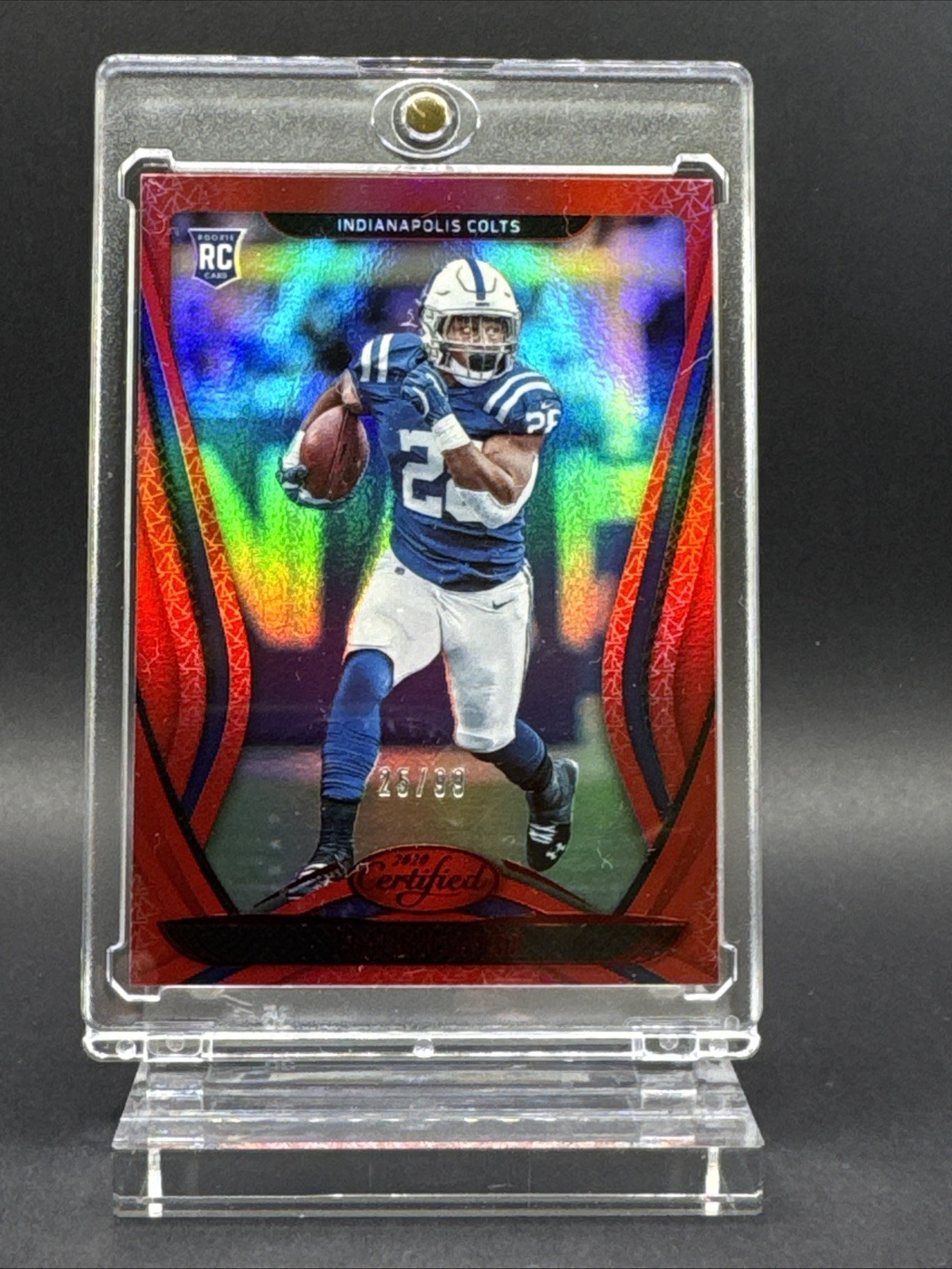 Jonathan Taylor 2020 Panini Certified - Rookies RC Mirror Red #118 25/99 🔥🏈