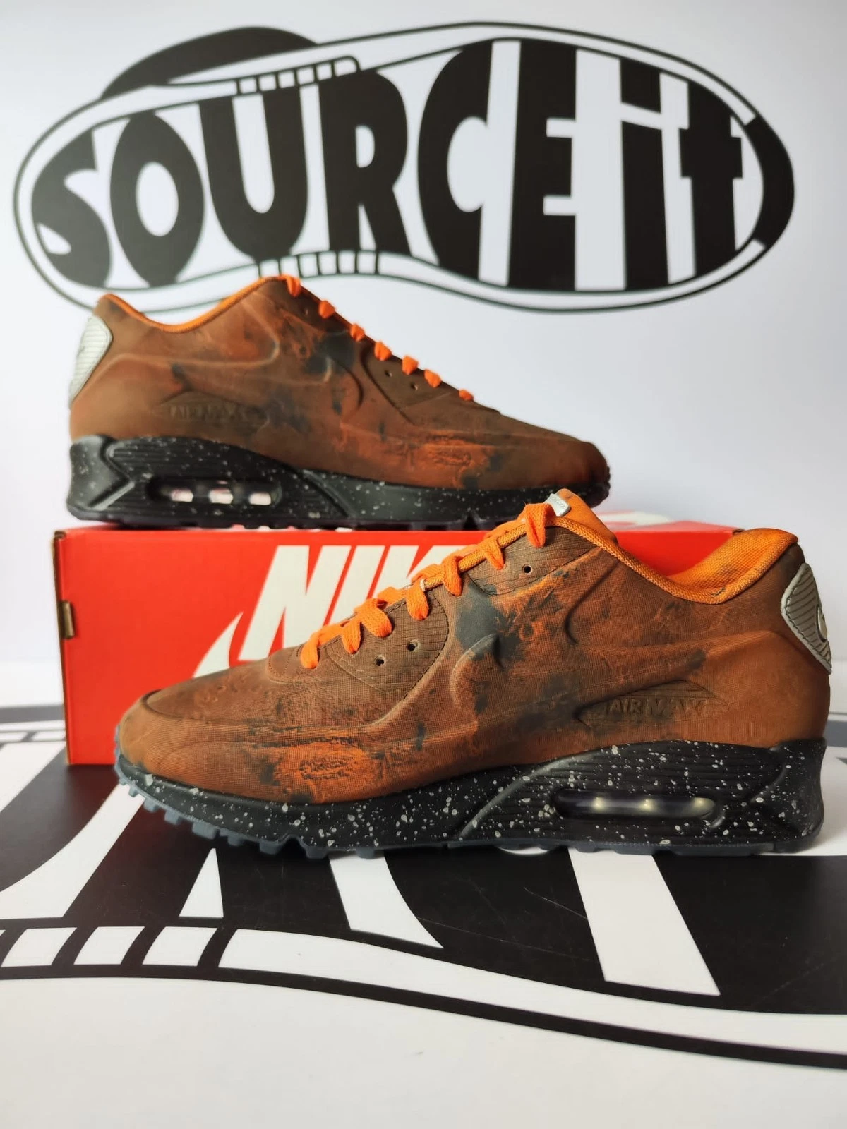 Nike Air Max 90 'Mars Landing' Mars Stone Magma Orange 9UK 10US NUOVISSIME