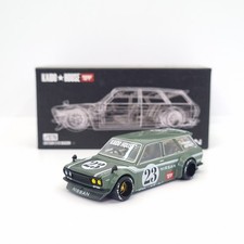 Mini GT Kaido House Datsun 510 Wagon Carbon Fiber V3 Green KHMG076