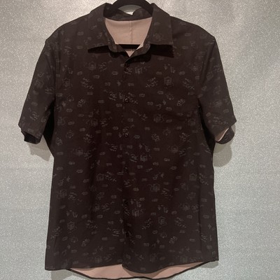 LULULEMON Mens Short Sleeve Airing Easy Button Down Shirt M/L