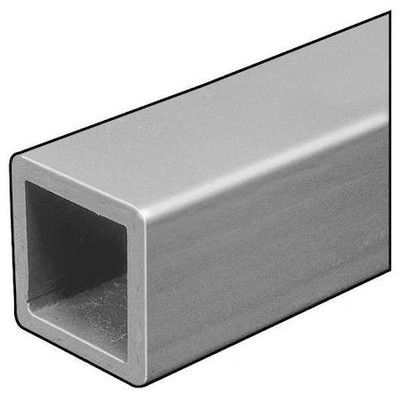 Fibergrate 1644150.02 Sq Tube, Isofr, Gry, 1/8Tx1.5 In Od Sq, 10Ft
