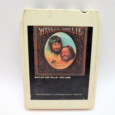 Waylon Jennings Willie Nelson Waylon Willie 8 Track Tape RCA AFS1-2686