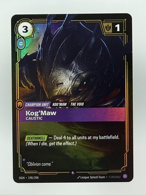 Riftbound League of Legends - Kog'Maw Caustic 190