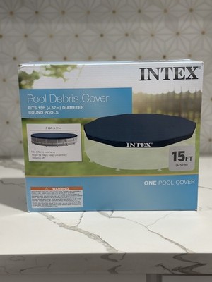 Intex 15 Foot Round Easy Set Vinyl Solar Cover for Swimming Pool