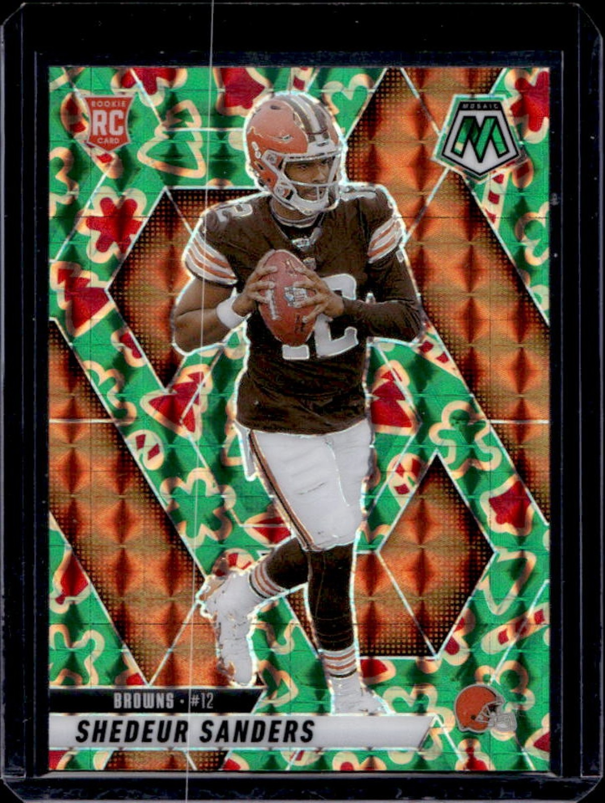 2025 Mosaic Shedeur Sanders Rookies RC Cookies Prizm Rookie #302 Browns