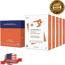 Premium Multipurpose Printer Paper 24lb 8.5x11 5 Ream 2500 Sheets 92 Bright USA