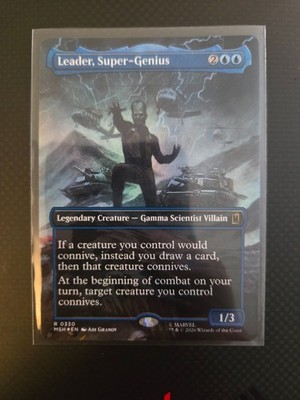 Magic: The Gathering Marvel Leader Super-Genius Foil Rare #0330 MTG MSH