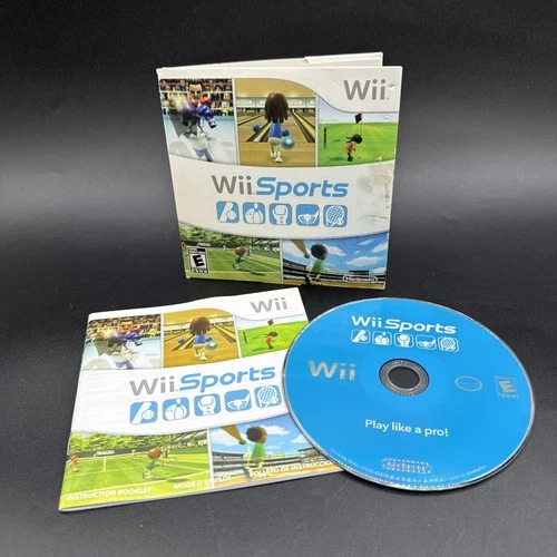 Wii Sports (Nintendo Wii) Disc/ Manual/Sleeve/Tested/Free Shipping
