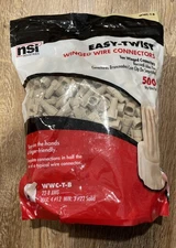 NSI WWC-T-B Tan Winged Wire Connectors 1 Package Of 500 Pieces 