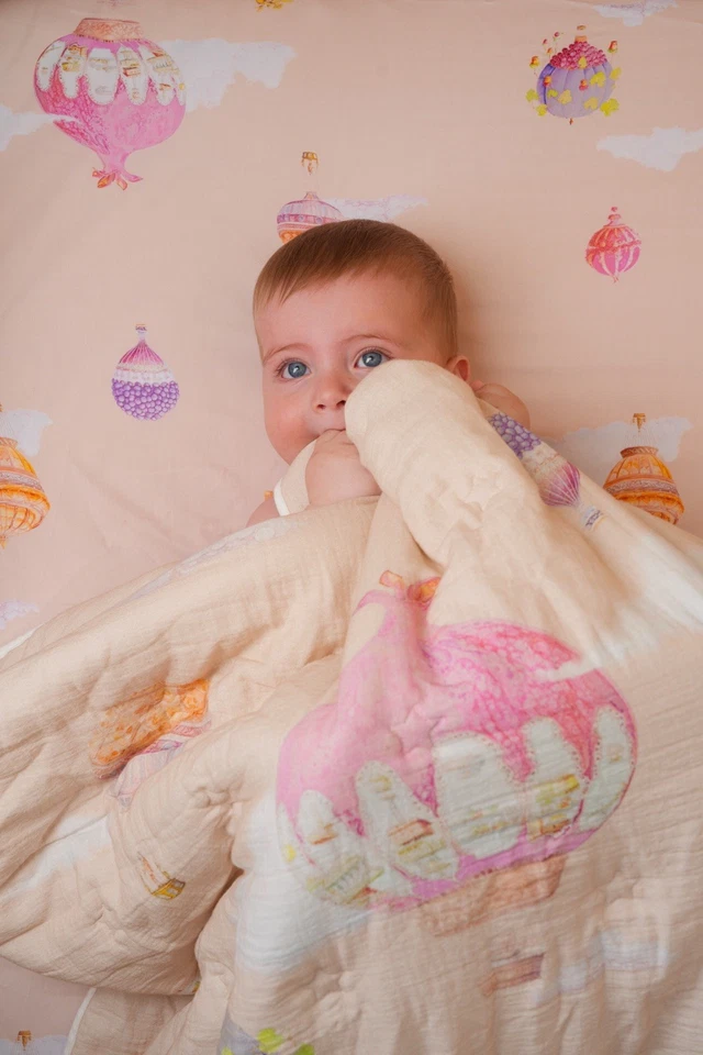 aNoel высокого качества кроватки резинке простыни девочек хлопок кроватки простыня 52 «L x 28 W - Изображение 2 из 3