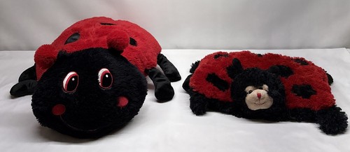 Vintage Dan Dee Large 24” Ladybug Pillow Plush Toy “LuvBug” & 15” pillow UniPak 