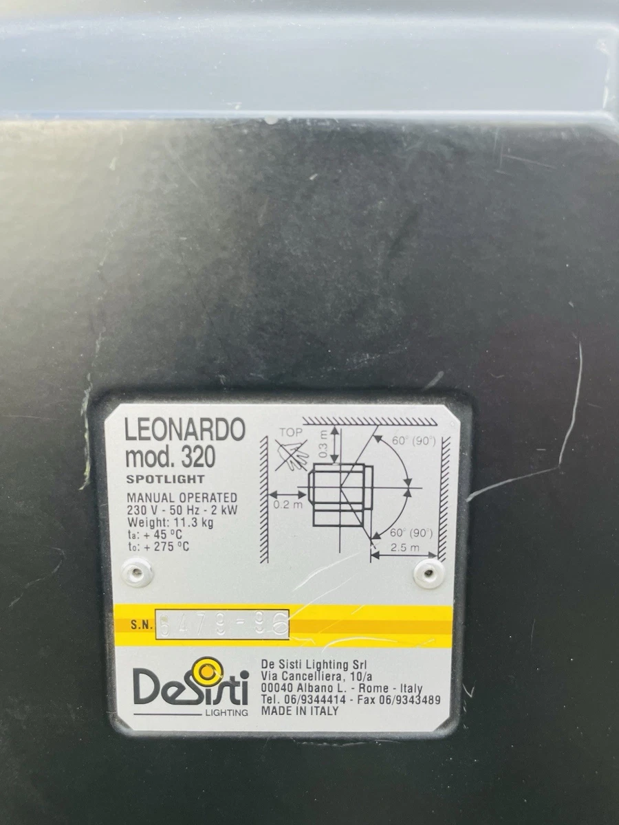 DeSisti Leonardo 2kw Fresnel De 2Kw Para Iluminación De Escenario