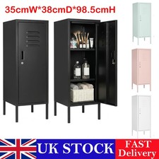 Lockable Metal Locker Cabinet,  Metal Storage Cabinet 350mm x 380 mm x 985mm