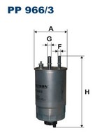 Kraftstofffilter Filtron PP 966/3 Leitungsfilter FüR Alfa Fiat Opel Ford Croma 2