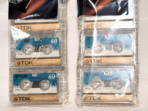 Cintas de microcassette TDK MC60, 2 - 3 paquetes nuevas - selladas de fábrica - Imagen 3 de 6