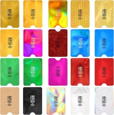20pcs RFID Blocking Sleeves, Card Protector Holder Credit 20 Pcs 
