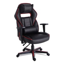 Alera GM4136 15.91" - 19.8" Racing Style Ergonomic Gaming Chair - Blk/Red New