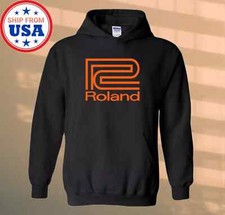 Roland Synthesizer Black Hoodie Sweatshirt Size S-3XL.webp