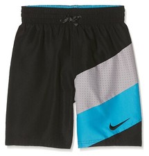 Nike Kids Mesh Signal 8" Volley Shorts, Black, Boys L 14-16 