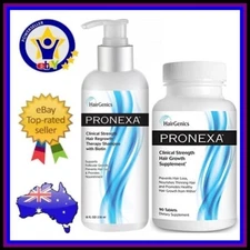 PRONEXA HAIR GROWTH SUPPLEMENT + SHAMPOO DHT Blocker Biotin Saw Palmetto 90C