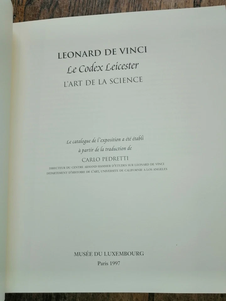 Léonard De Vinci Códex Leicester El Arte Y La Ciencia Libro + CD-Rom - Imagen 3 de 4
