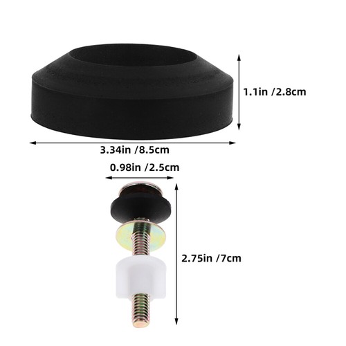 3 Stück robuste Toilettensitz-Schrauben, officiel Toilettensitz-Befestigungselemente mit